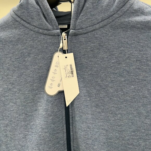 Travis Mathew Women’s Cloud Full Zip Hoodie Heather Navy XS - Picture 3 of 3